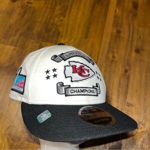 New Era Kansas City Chiefs Super Bowl 57 LVII Champions hat cap NEW *see desc